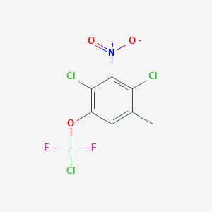 molecular formula C8H4Cl3F2NO3 B6312231 2,4-Dichloro-3-nitro-5-(chlorodifluoromethoxy)toluene CAS No. 1357626-73-3