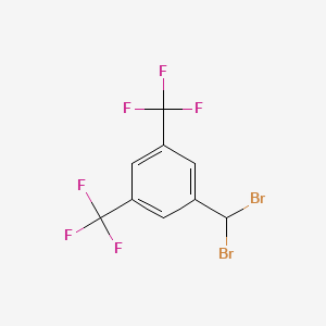 molecular formula C9H4Br2F6 B6312268 3,5-Bis(trifluoromethyl)benzal bromide CAS No. 1357624-74-8