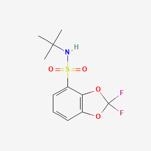 molecular formula C11H13F2NO4S B6312311 N-t-Butyl-(2,2-difluoro-1,3-benzodioxol-4-yl)sulfonamide CAS No. 1357624-67-9