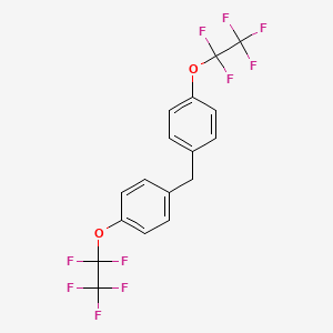 molecular formula C17H10F10O2 B6312330 4,4'-Bis(pentafluoroethoxy)diphenylmethane CAS No. 1357625-41-2