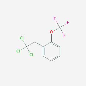 molecular formula C9H6Cl3F3O B6312334 2-(2',2',2'-Trichloroethyl)-(trifluoromethoxy)benzene, 96% CAS No. 2088942-39-4