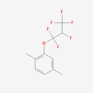 molecular formula C11H10F6O B6312340 2,5-Dimethyl-(1,1,2,3,3,3-hexafluoropropoxy)benzene CAS No. 1357625-95-6