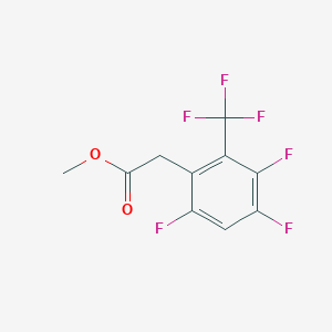molecular formula C10H6F6O2 B6312346 2,4,5-Trifluoro-6-(trifluoromethyl)phenyl acetic acid methyl ester CAS No. 1357626-06-2