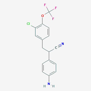 4-Amino-alpha-[3-chloro-4-(trifluormethoxy)benzyl]benzeneacetonitrile