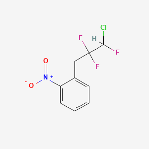 molecular formula C9H7ClF3NO2 B6312440 2-(2-Chloro-1,1,2-trifluoroethylthio)nitrobenzene CAS No. 655-69-6