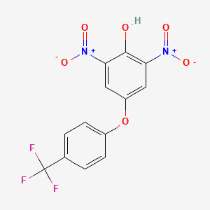 molecular formula C13H7F3N2O6 B6312454 4-[4'-(Trifluoromethyl)phenoxy]-2,6-dinitrophenol CAS No. 1357624-49-7