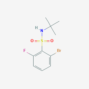 molecular formula C10H13BrFNO2S B6312485 N-(tert-Butyl)-2-bromo-6-fluorobenzenesulfonamide CAS No. 1357625-94-5