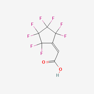 molecular formula C7H2F8O2 B6312498 2-Perfluorocyclopentylideneacetic acid CAS No. 1357625-58-1