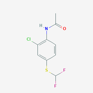 molecular formula C9H8ClF2NOS B6312508 2-Chloro-4-(difluoromethylthio)acetanilide CAS No. 1357625-19-4