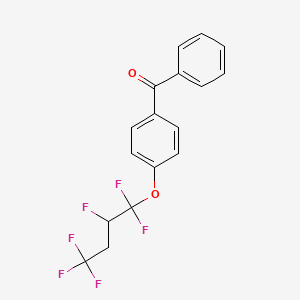 molecular formula C17H12F6O2 B6312512 4-(1,1,2,4,4,4-Hexafluorobutyl)benzophenone CAS No. 1357625-11-6