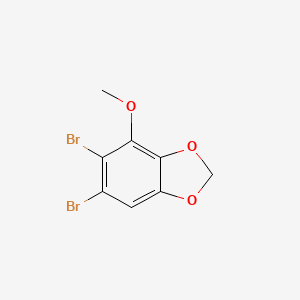 molecular formula C8H6Br2O3 B6312518 5,6-Dibromo-4-methoxy-1,3-benzodioxole CAS No. 1357625-13-8