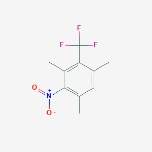 molecular formula C10H10F3NO2 B6312520 2,4,6-Trimethyl-3-(trifluoromethyl)nitrobenzene CAS No. 1357625-36-5
