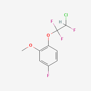 molecular formula C9H7ClF4O2 B6312531 2-(2-Chloro-1,1,2-trifluoroethoxy)-5-fluoroanisole CAS No. 1357624-01-1