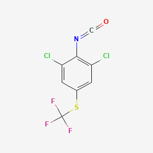 molecular formula C8H2Cl2F3NOS B6312536 2,6-Dichloro-4-(trifluoromethylthio)phenyl isocyanate CAS No. 1357625-03-6
