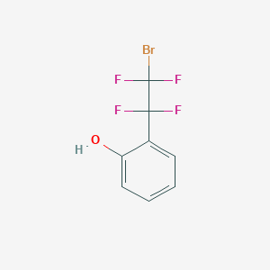 molecular formula C8H5BrF4O B6312554 2-(2-Bromo-1,1,2,2-tetrafluoroethyl)phenol CAS No. 1005776-29-3