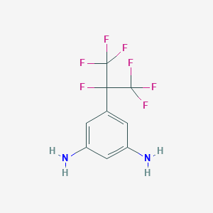 molecular formula C9H7F7N2 B6312569 5-(Perfluoroisopropyl)benzene-1,3-diamine CAS No. 1357626-83-5