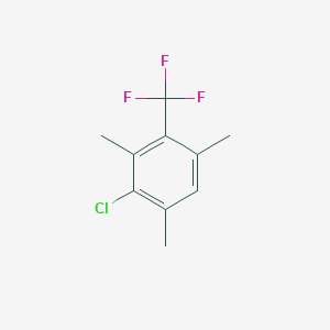 molecular formula C10H10ClF3 B6312595 2-Chloro-4-(trifluoromethyl)mesitylene CAS No. 1357626-78-8