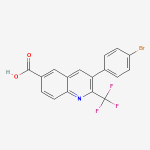 molecular formula C17H9BrF3NO2 B6312612 6-Acetyl-3-(4-bromophenyl)-2-(trifluoromethyl)quinoline CAS No. 1357626-34-6