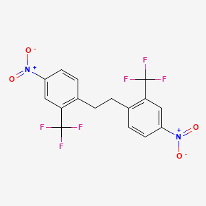 molecular formula C16H10F6N2O4 B6312636 1,2-Bis[4-nitro-2-(trifluoromethyl)phenyl]ethane CAS No. 1357623-98-3