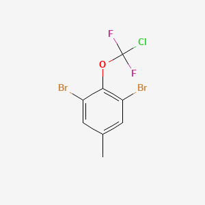 molecular formula C8H5Br2ClF2O B6312668 3,5-Dibromo-4-(chlorodifluoromethoxy)toluene CAS No. 1357625-87-6