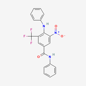 molecular formula C20H14F3N3O3 B6312697 3-Nitro-4-phenylamino-5-(trifluoromethyl)benzanilide CAS No. 1357625-44-5