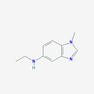 molecular formula C10H13N3 B063127 N-ethyl-1-methyl-1H-benzo[d]imidazol-5-amine CAS No. 190843-75-5