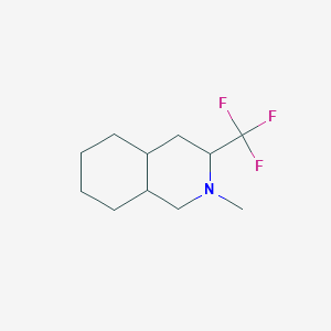molecular formula C11H18F3N B6312702 Decahydro-N-methyl-3-(trifluoromethyl)-isoquinoline CAS No. 1357626-66-4