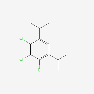 molecular formula C12H15Cl3 B6312710 1,2,3-Trichloro-4,6-bis(isopropyl)benzene, 95% CAS No. 1357625-32-1