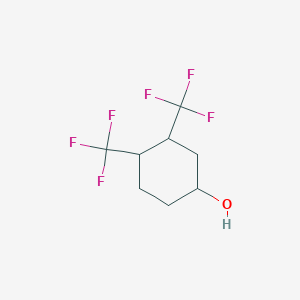 molecular formula C8H10F6O B6312715 3,4-Bis(trifluoromethyl)cyclohexanol, 94% CAS No. 1357627-25-8