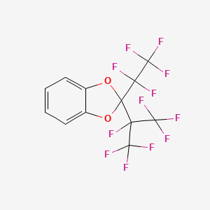 molecular formula C12H4F12O2 B6312738 2-Heptafluoroisopropyl-2-pentafluoroethyl-1,3-benzodioxole CAS No. 1357624-56-6