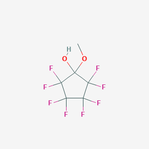 molecular formula C6H4F8O2 B6312767 2,2,3,3,4,4,5,5-Octafluoro-1-methoxycyclopenta-1-ol CAS No. 1858251-87-2