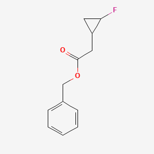 molecular formula C12H13FO2 B6312791 Benzyl 2-(2-fluorocyclopropyl)acetate CAS No. 1357626-59-5