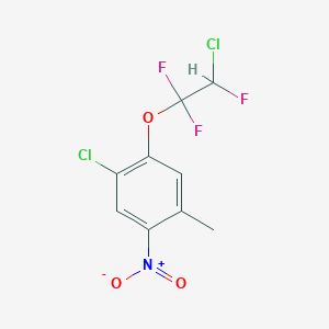molecular formula C9H6Cl2F3NO3 B6312842 4-Chloro-2-nitro-5-(2-chloro-1,1,2-trifluoroethoxy)toluene CAS No. 1357625-10-5
