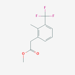 molecular formula C11H11F3O2 B6312856 Methyl 2-methyl-3-(trifluoromethyl)phenylacetate CAS No. 1261852-37-2
