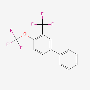 molecular formula C14H8F6O B6312864 4-(Trifluoromethoxy)-3-(trifluoromethyl)-1,1'-biphenyl CAS No. 251311-30-5