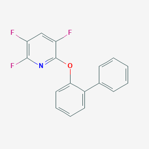 molecular formula C17H10F3NO B6312874 2-(2-Biphenyloxy)-3,5,6-trifluoropyridine CAS No. 1357625-75-2