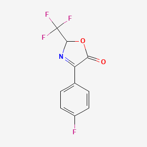 molecular formula C10H5F4NO2 B6312881 4-(4-Fluorophenyl)-2-trifluoromethyl-5(2H)-oxazolone CAS No. 1357625-76-3