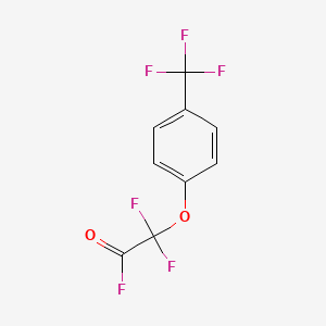 molecular formula C9H4F6O2 B6312919 2-(4'-Trifluoromethyl)phenoxy-2,2-difluoroacetyl fluoride CAS No. 1357625-26-3