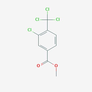 molecular formula C9H6Cl4O2 B6312921 Methyl 3-chloro-4-(trichloromethyl)benzoate CAS No. 90556-63-1