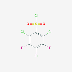 molecular formula C6Cl4F2O2S B6312949 2,4,6-Trichloro-3,5-difluorobenzenesulfonyl chloride, 98% CAS No. 1858252-04-6