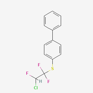 molecular formula C14H10ClF3S B6312956 4-(2-Chloro-1,1,2-trifluoroethoxythio)biphenyl CAS No. 1357624-39-5
