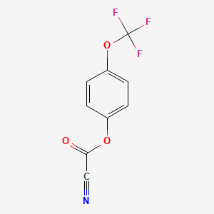 molecular formula C9H4F3NO3 B6312976 4-(Trifluoromethoxy)phenyl cyanoformate CAS No. 1858251-47-4