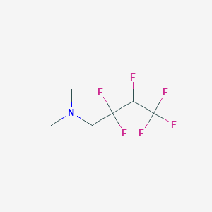 molecular formula C6H9F6N B6312986 2,2,3,4,4,4-Hexafluoro-N,N-dimethylbutyl amine CAS No. 1357624-57-7