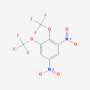 molecular formula C8H2F6N2O6 B6312988 1,2-Bis(trifluoromethoxy)-3,5-dinitrobenzene CAS No. 1357625-97-8