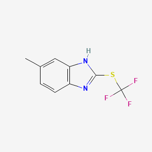 molecular formula C9H7F3N2S B6313027 6-Methyl-2-(trifluoromethylthio)-1H-benzimidazole CAS No. 1357624-97-5
