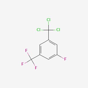 molecular formula C8H3Cl3F4 B6313092 3-(Trichloromethyl)-5-(trifluoromethyl)fluorobenzene CAS No. 2088945-47-3