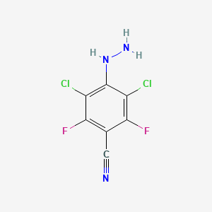 molecular formula C7H3Cl2F2N3 B6313098 (2,6-Dichloro-3,5-difluoro-4-cyano)phenylhydrazine CAS No. 1858242-62-2