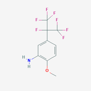 molecular formula C10H8F7NO B6313163 2-Methoxy-5-(perfluoroisopropyl)aniline CAS No. 1858257-06-3