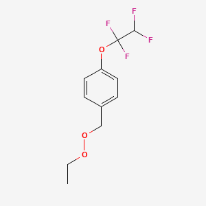 molecular formula C11H12F4O3 B6313170 4-[2-(Methylenedioxy)ethyl]-(1,1,2,2-tetrafluoroethoxy)benzene CAS No. 1858257-08-5