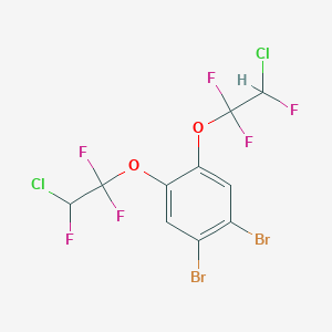 molecular formula C10H4Br2Cl2F6O2 B6313190 1,2-Dibromo-4,5-bis(2-chloro-1,1,2-trifluoroethoxy)-benzene CAS No. 1858255-35-2